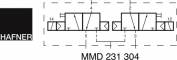 Distribuitor 2 x 3/2 - motaj pe placa / in insula