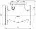 Supapa de sens oscilanta 2 1/2&QUOT; (DN65), flanse DIN PN 16