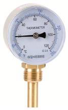 Termometru bimetalic 63 mm, tija 100 mm, atac radial, filet G 1/2&QUOT;, -20°C/+60°C