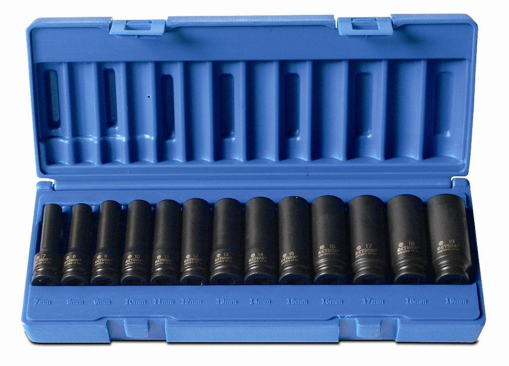 Set tubulare de impact lungi 3/8&QUOT; - 13 piese