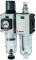 Grup preparare, 2 piese, pahar policarbonat, manometru compact, seria Future Mini