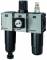 Grup preparare, 3 piese, pahar metalic, manometru compact, seria Future Mini