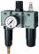 Grup preparare, 3 piese, pahar metalic, manometru standard, seria Future Mini