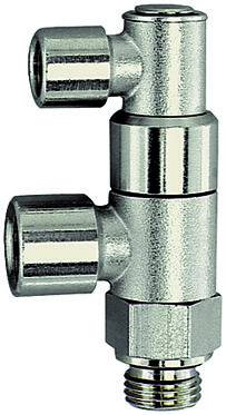 Valva oprire cu filet exterior G 1/4&QUOT; si interior G 1/4&QUOT; si G 1/8&QUOT;
